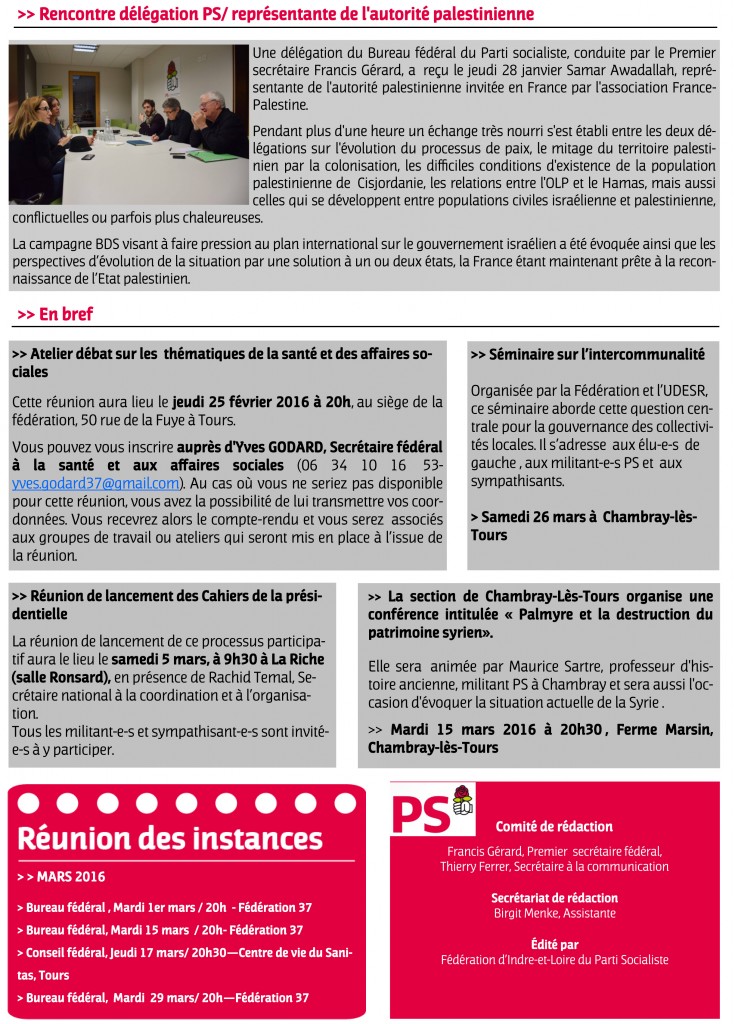 Newsletter-fevrier 2016-2