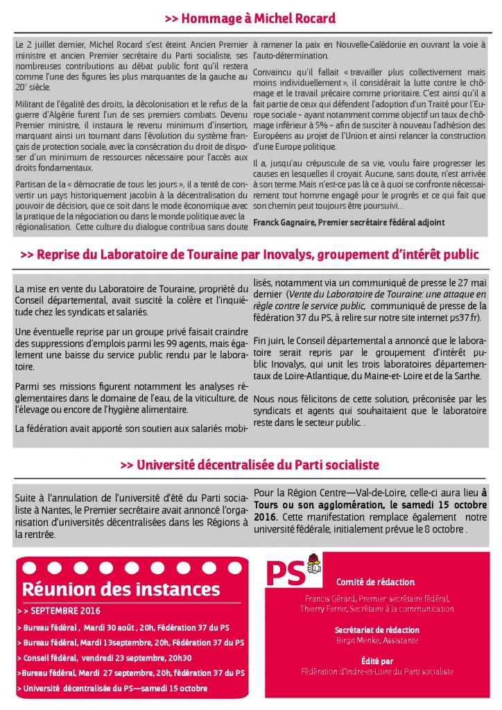 Newsletter fédé juillet 2016 - 3.pub3