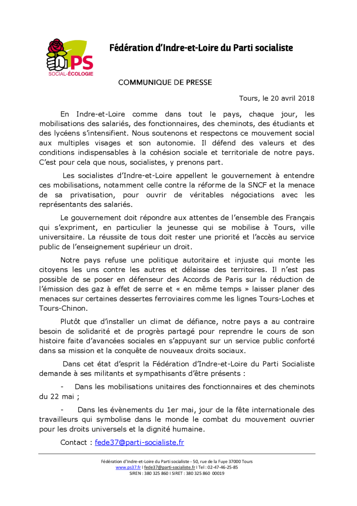 Communiqué de presse 20_04_18_Mouvement_social